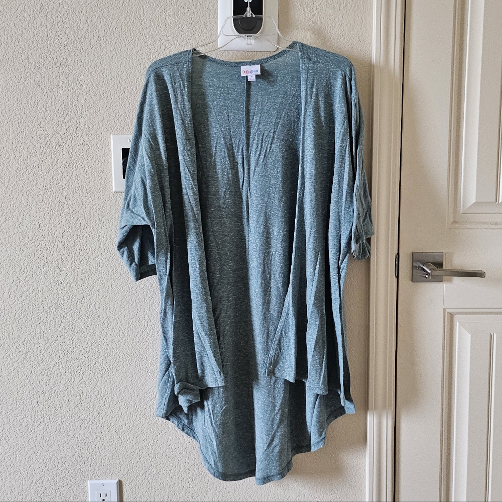 LuLaRoe Green Kimono Top